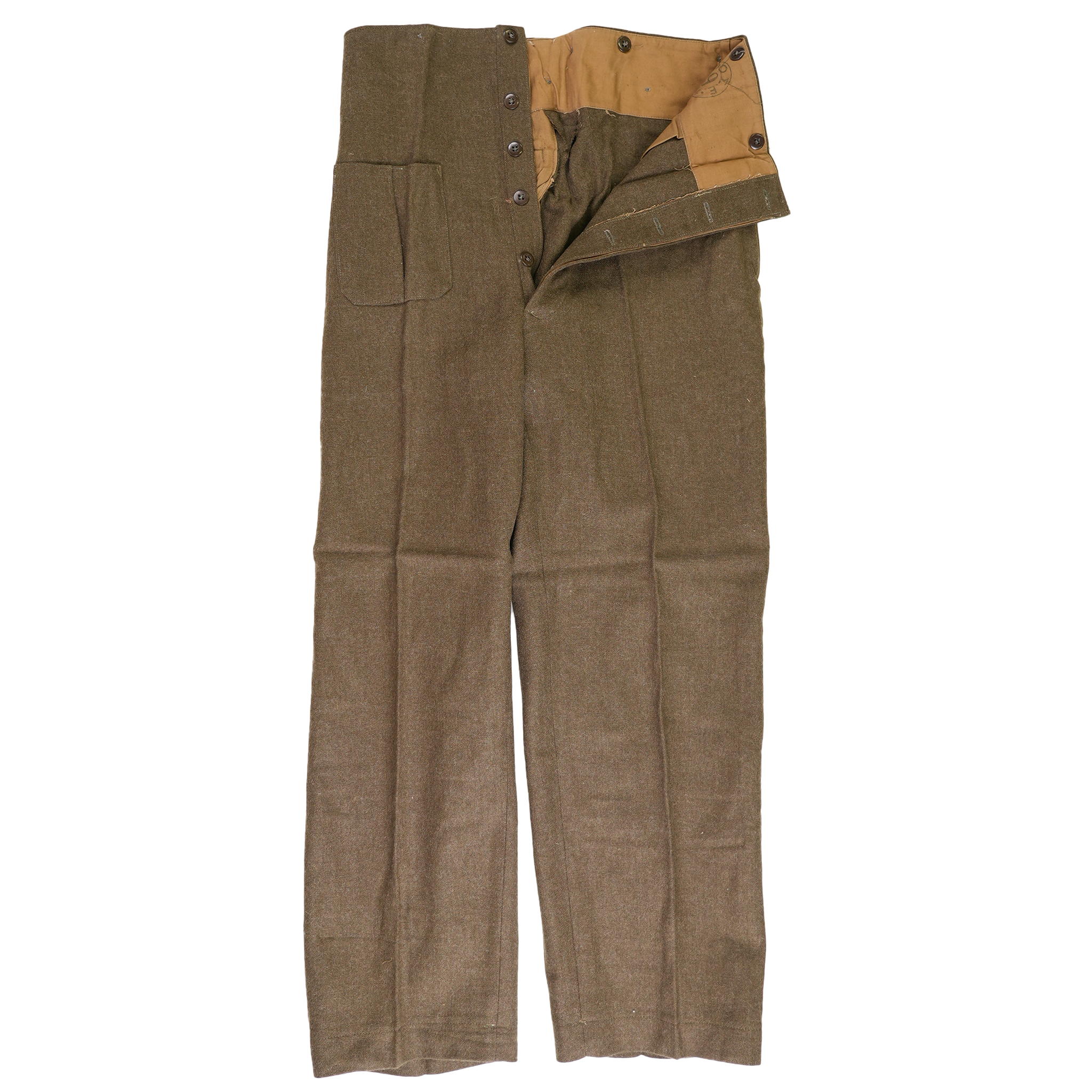 Issued Greek Wool Battledress Trousers