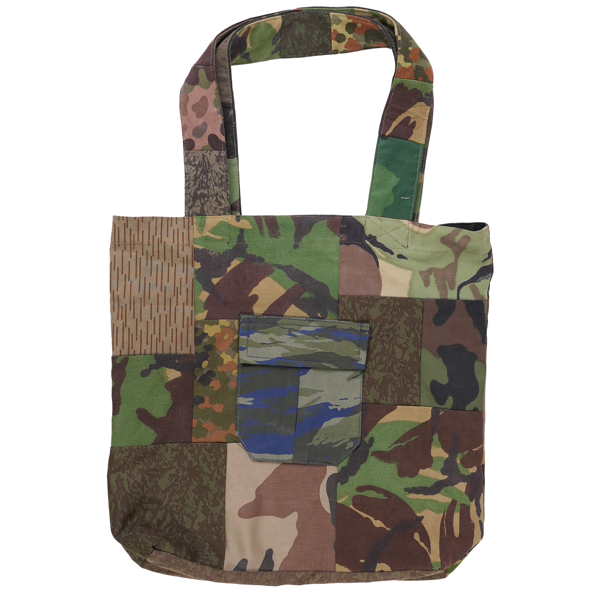 Handmade Patchwork Camo Tote Bag