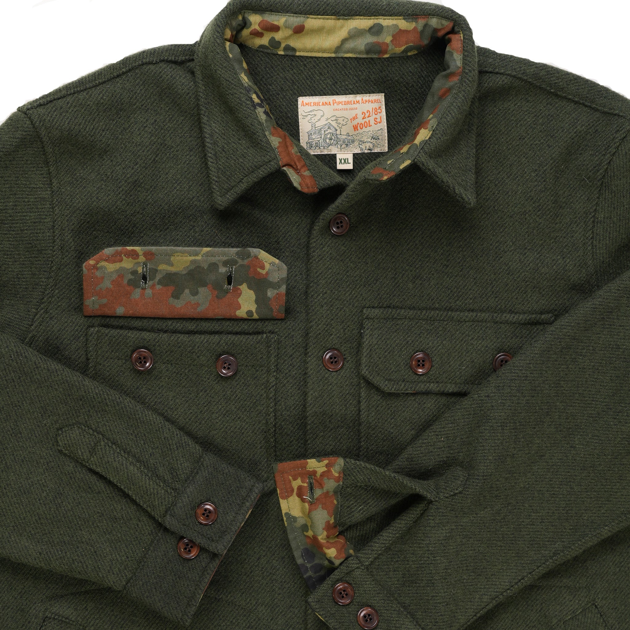 The 22/85 Wool Shirt Jacket – Americana Pipedream Apparel