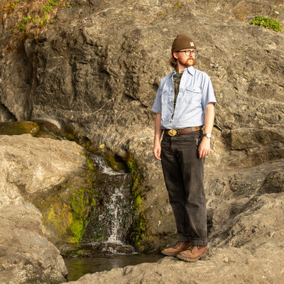 Deadstock Short Sleeve Chambray Utility Shirt