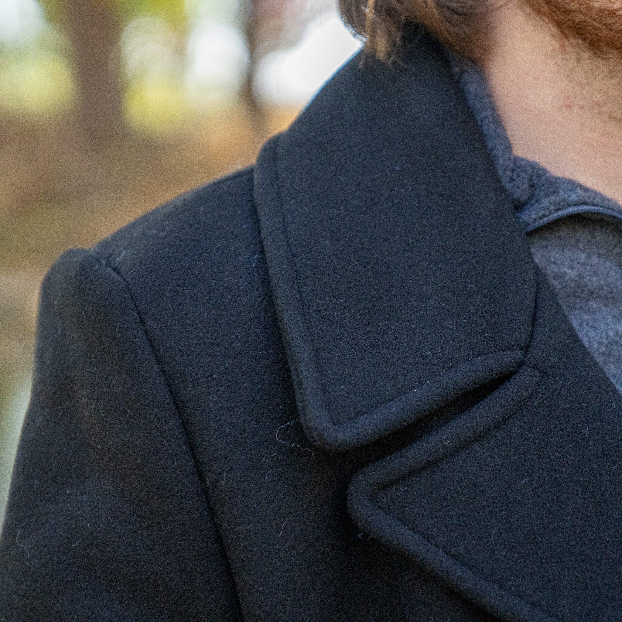 Mil-Tec US Navy Black Wool Peacoat