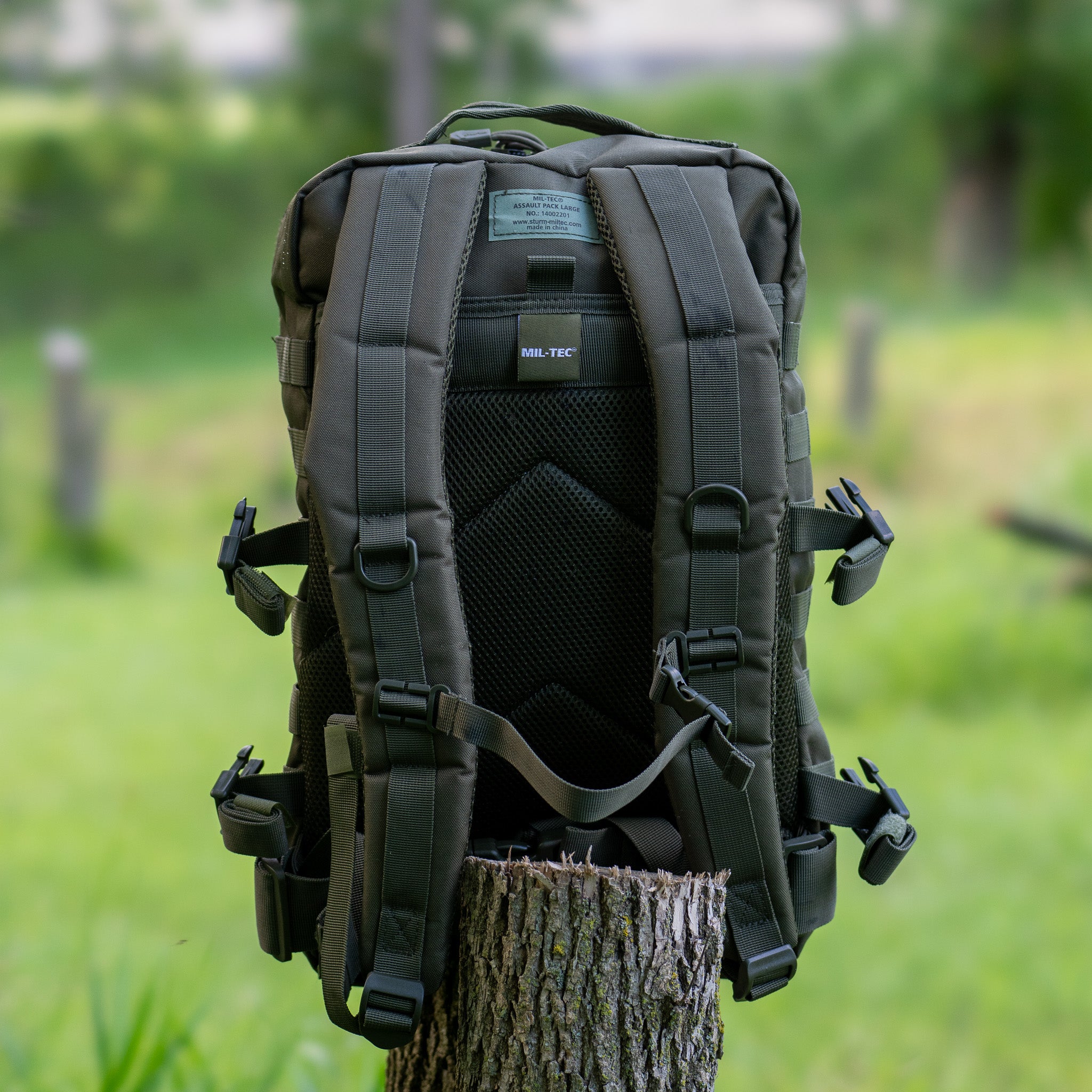 Mil-Tec OD Green 36L Large Assault Pack – Tactical MOLLE Pack