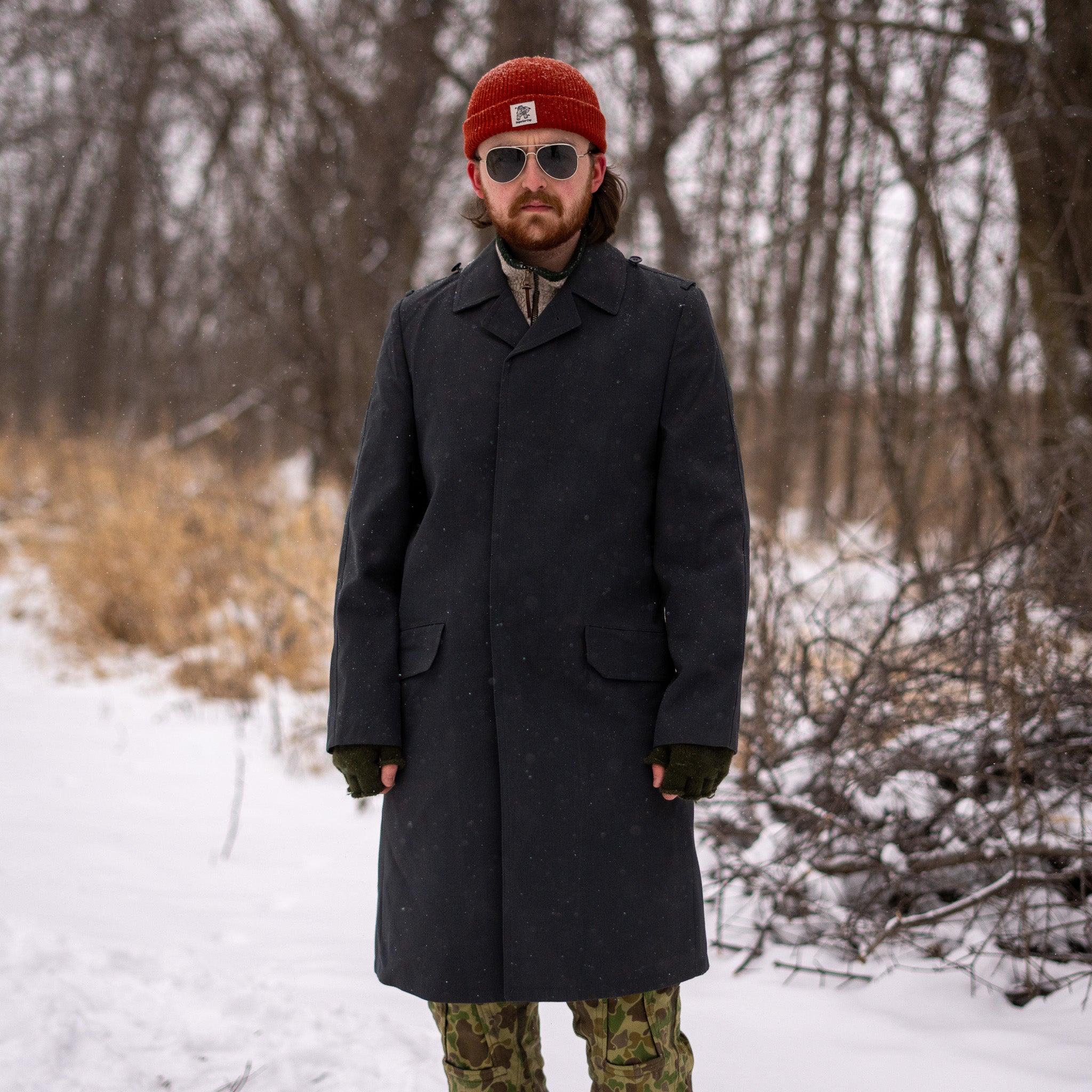 German Single-Breasted Overcoat w/Liner