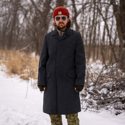 German Single-Breasted Overcoat w/Liner