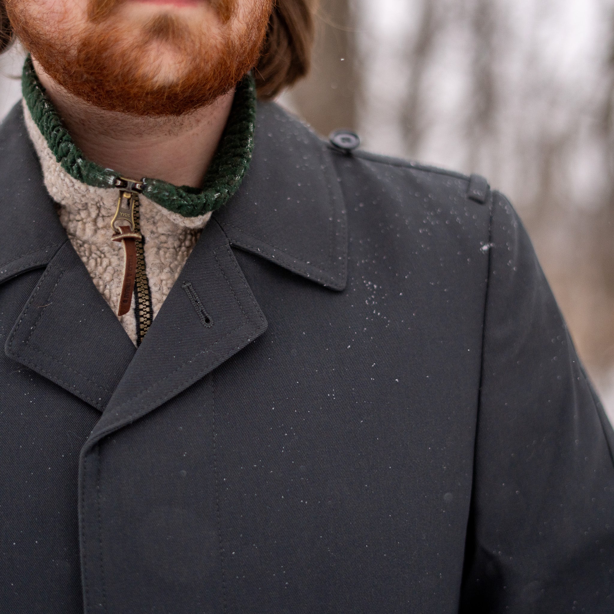 German Single-Breasted Overcoat w/Liner