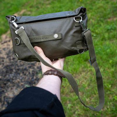 Issued Swiss OD Gas Mask Bag