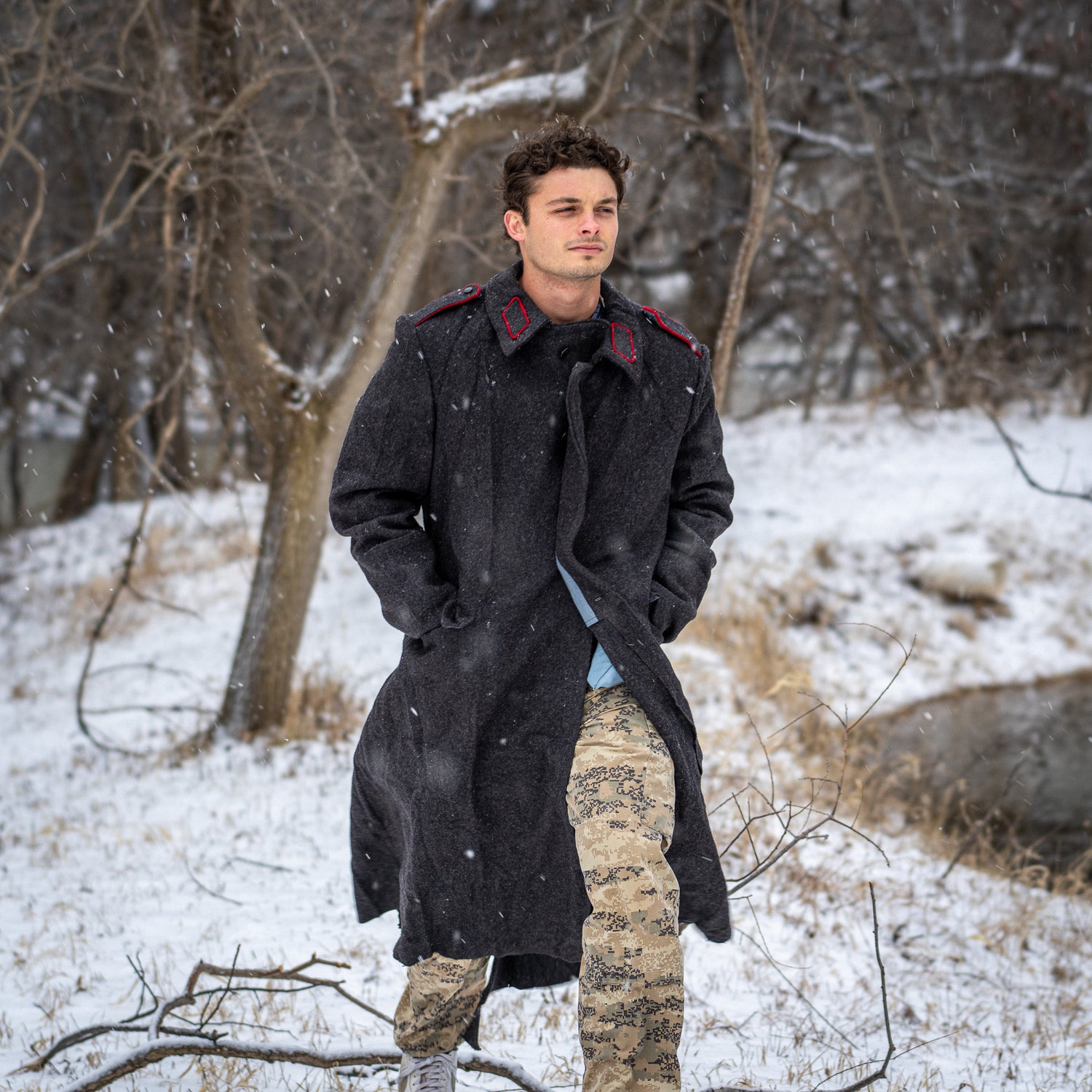 Military Surplus Bulgarian Army Coat Vintage Military Wool