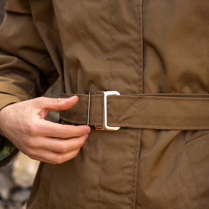 Unissued Romanian Waterproof Trenchcoat w/ Waist Belt & Hood