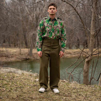 Issued Greek Wool Battledress Trousers