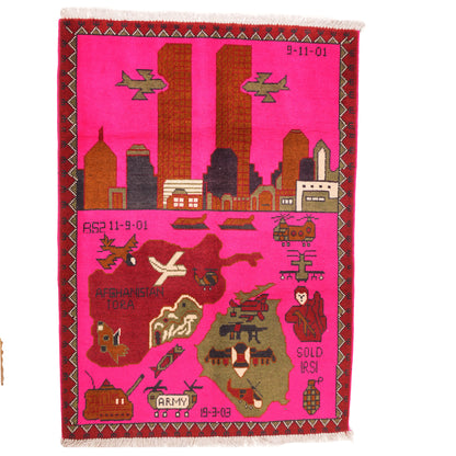 9/11 Tora Bora Invasion Afghan Rug