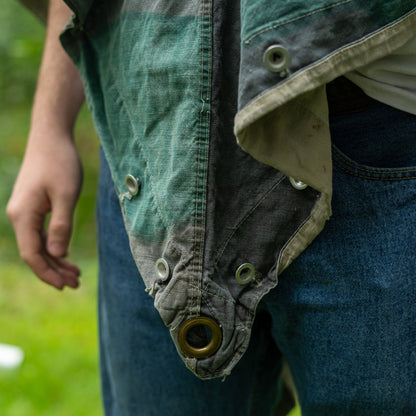 Issued Swedish Four Color "Knäppetält" M39 Poncho/Shelter Half