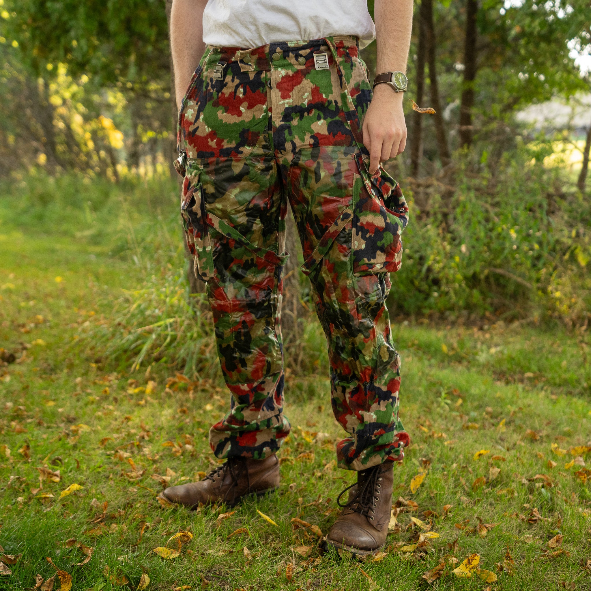 Issued TAZ 57 Alpenflage Field Pants w/Suspenders