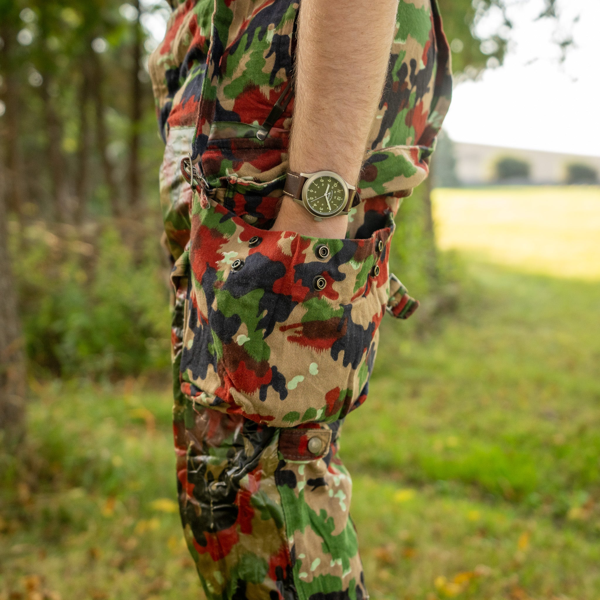 Issued TAZ 57 Alpenflage Field Pants w/Suspenders