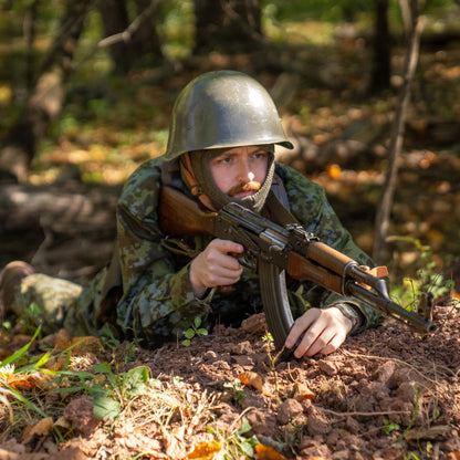 Issued Belgian OD Wool Balaclava