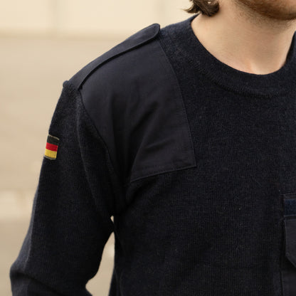 Issued German Blue Commando Sweater