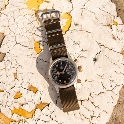 Soviet-Made UROFA 59 Glashütte Flieger Chronograph Watch