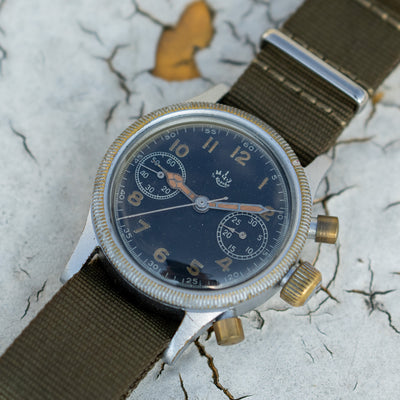 Soviet-Made UROFA 59 Glashütte Flieger Chronograph Watch