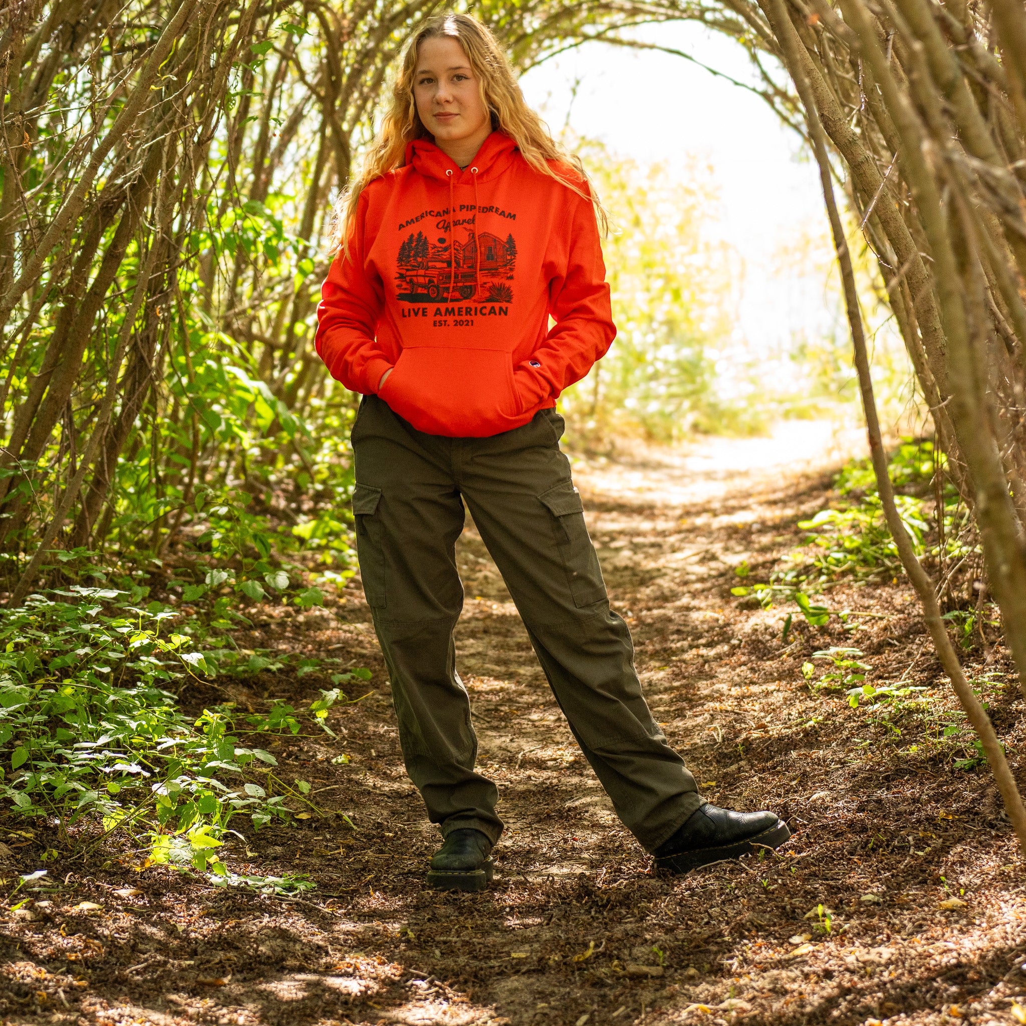 Americana Pipedream Champion Logo Hoodie-Americana Pipedream Apparel