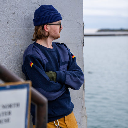 Issued German Blue Commando Sweater