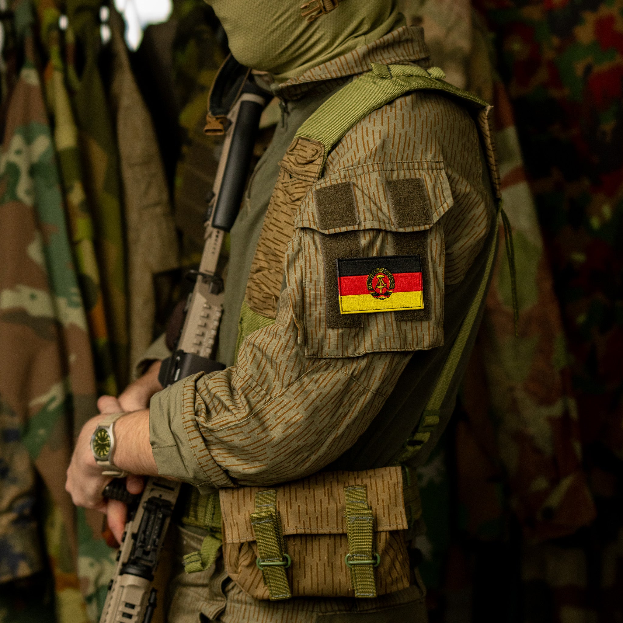 East German Flag Velcro Patch