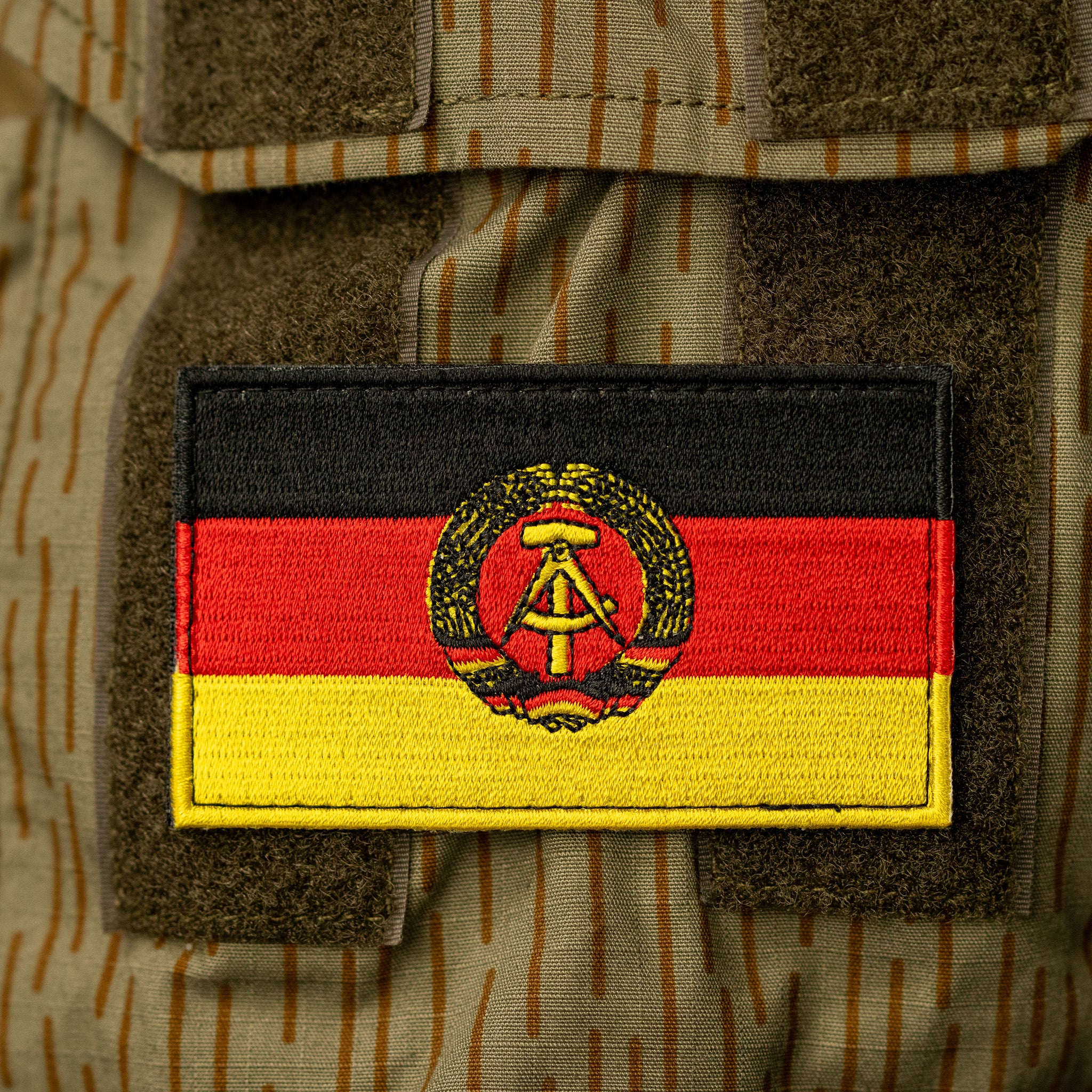 East German Flag Velcro Patch
