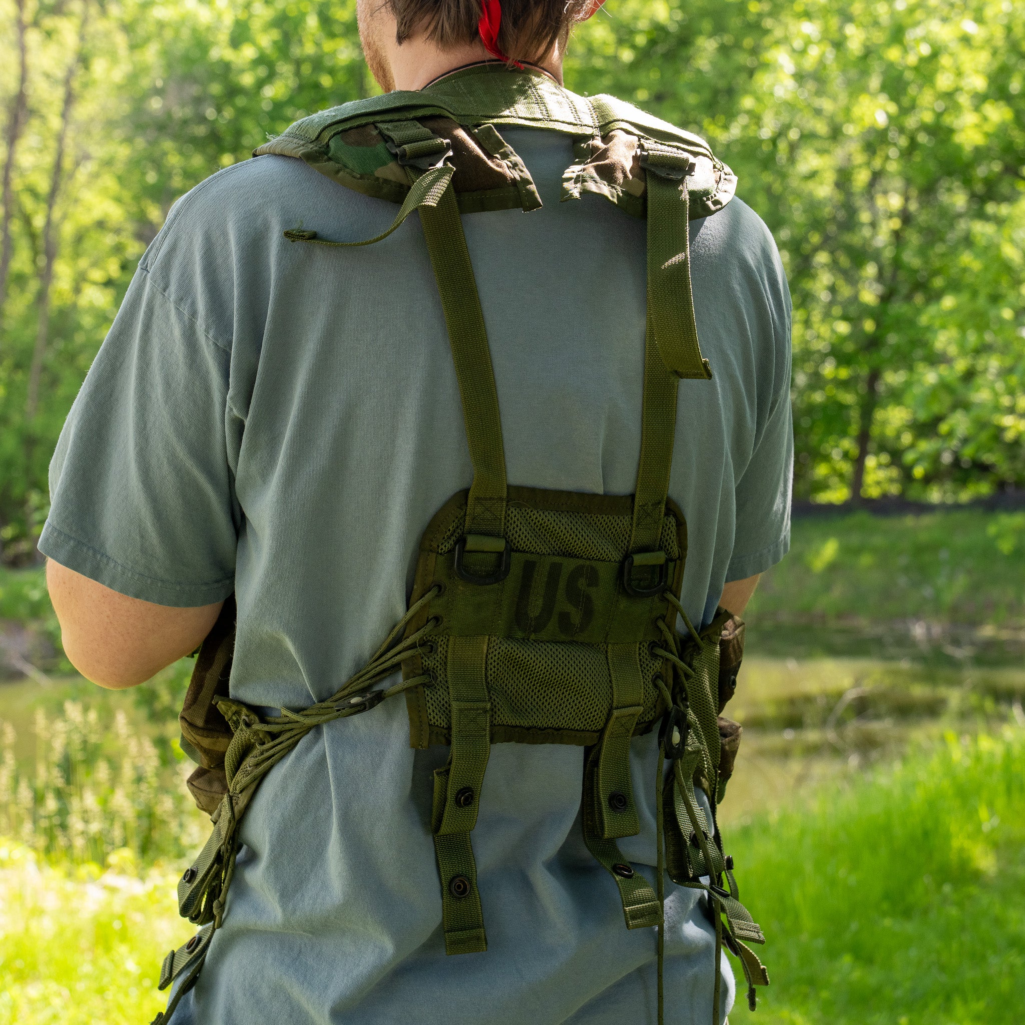 Issued USGI Woodland Enhanced Load Bearing Vest