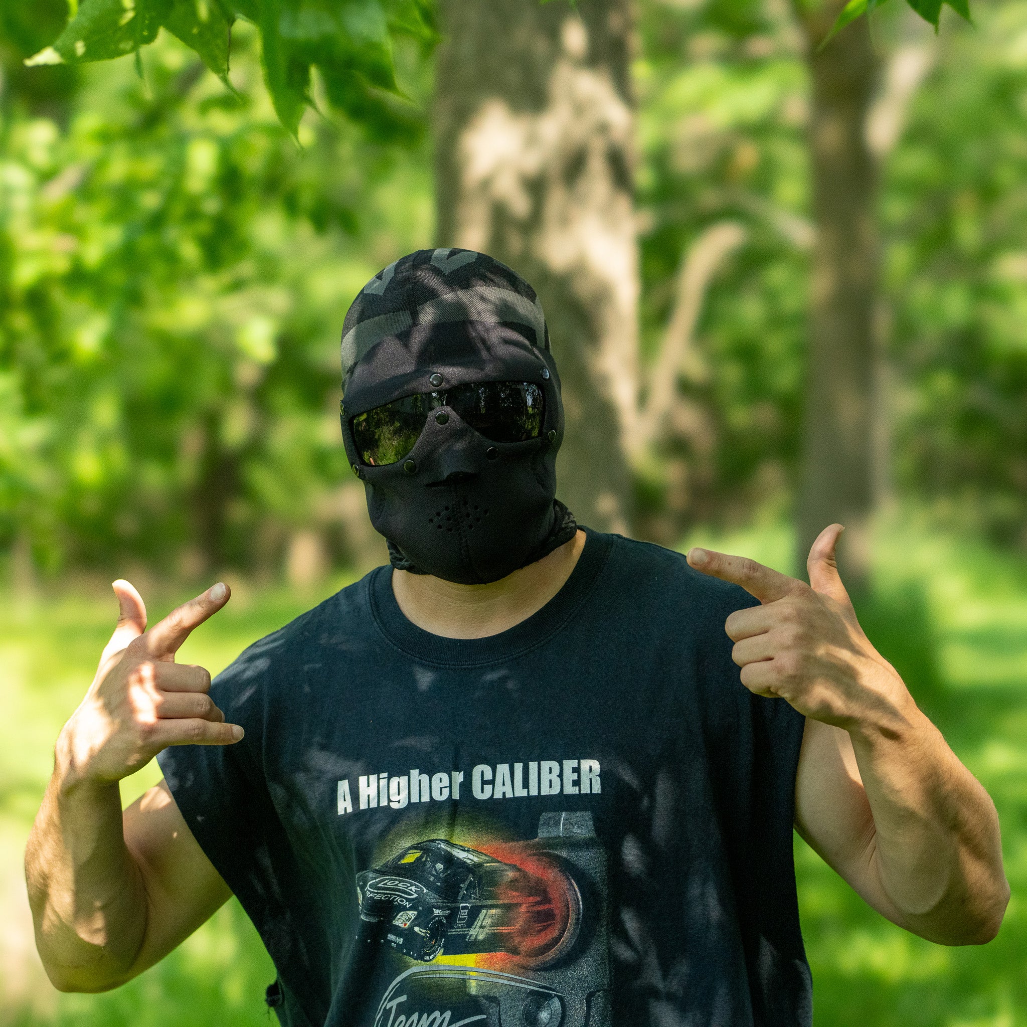 SwissEye Black Neoprene Mask w/Ballistic Smoke Lenses – Americana