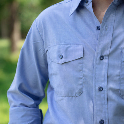 Deadstock Long Sleeve Chambray Utility Shirt