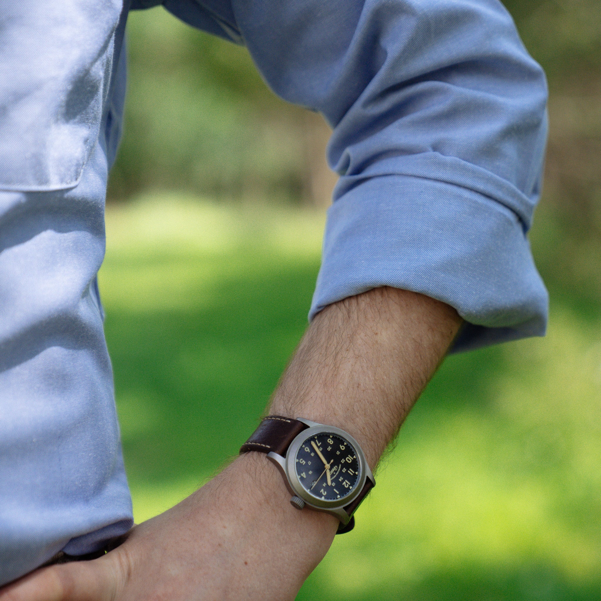 Deadstock Long Sleeve Chambray Utility Shirt