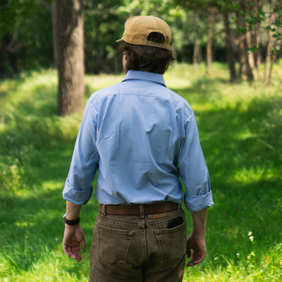 Deadstock Long Sleeve Chambray Utility Shirt