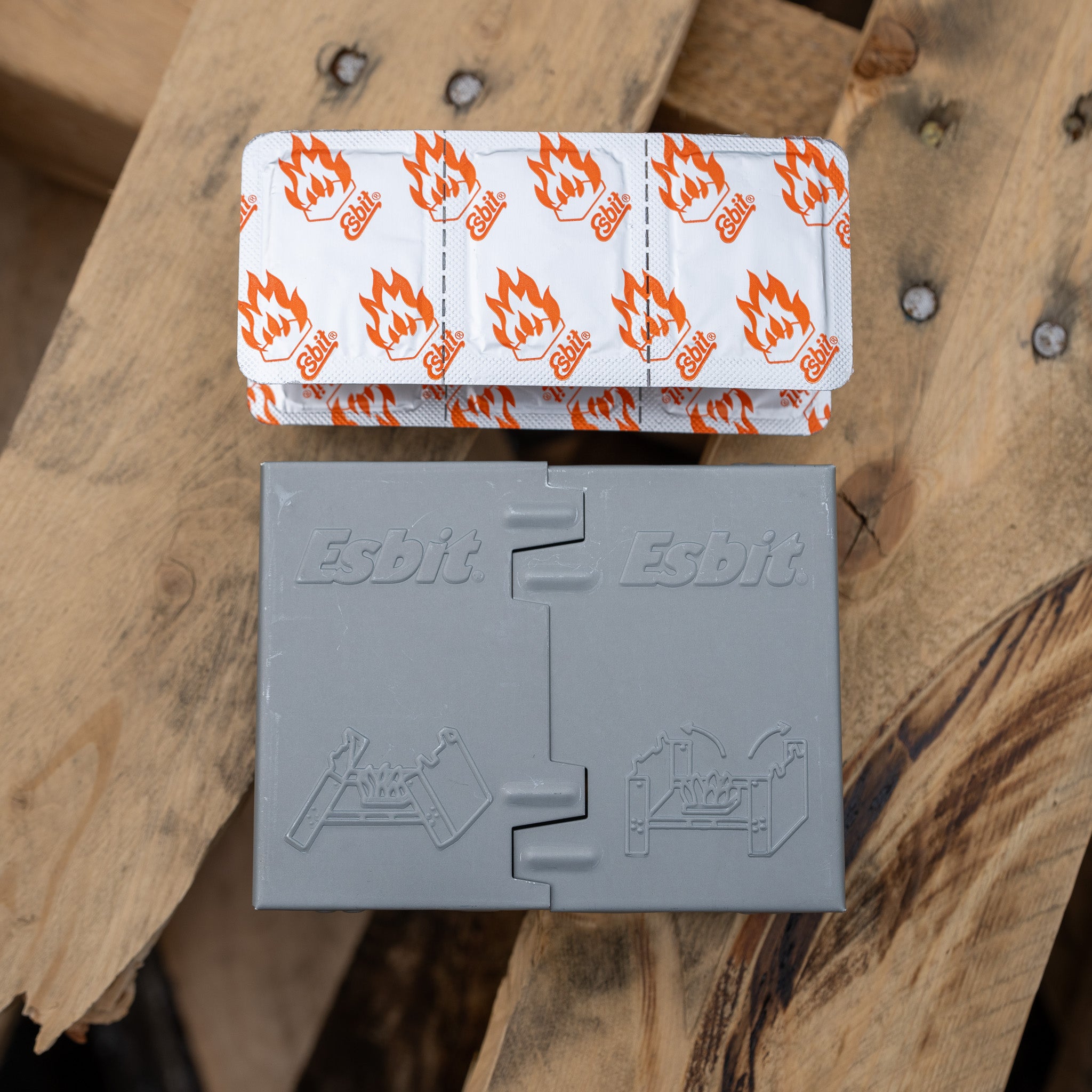 Esbit Folding Pocket Stove w/Solid Fuel Tablets