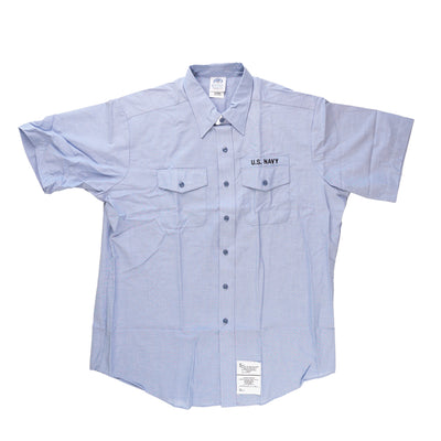Deadstock Short Sleeve Chambray Utility Shirt