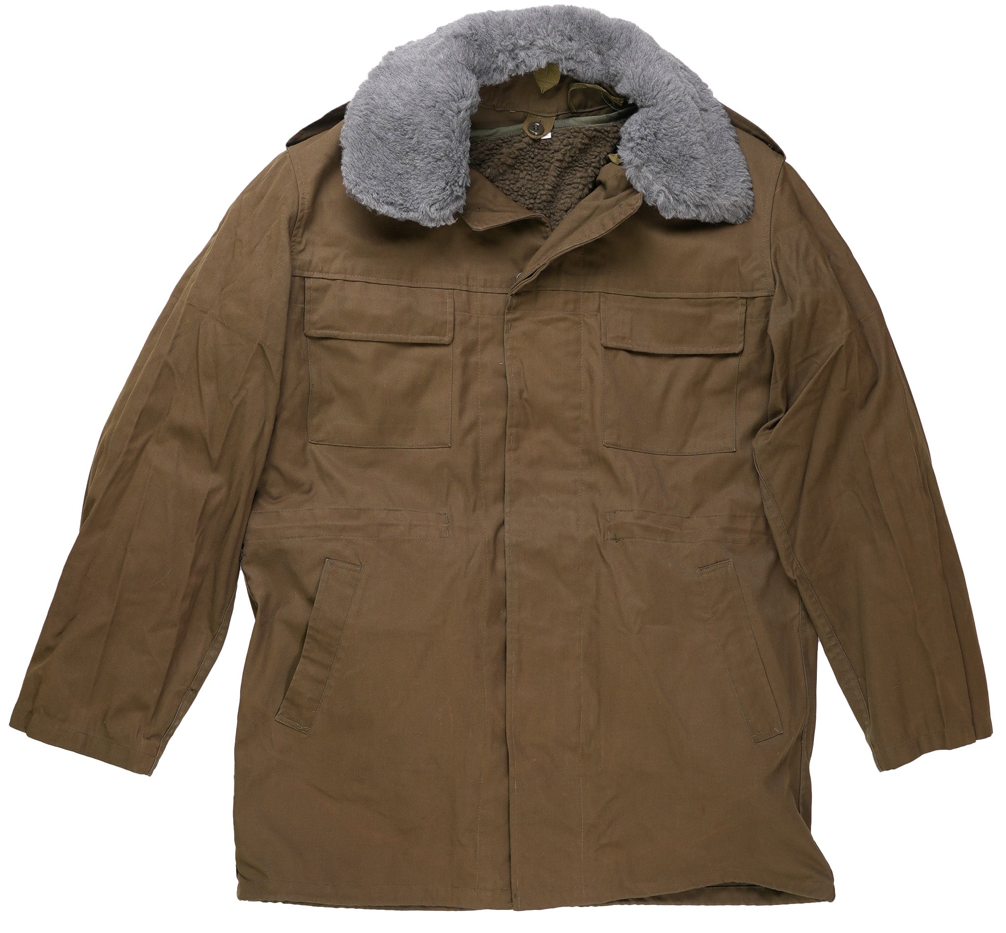 Unissued Czech Parka W/Hood & Faux Collar