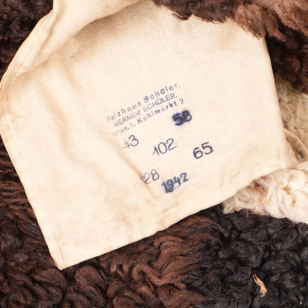 Vintage WW2 German Sheepskin M1942 Pelzmantel