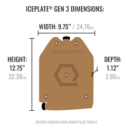 ICEPLATE® Gen 3 Plate Carrier Water Bladder (52.4 oz. / 1550ml)