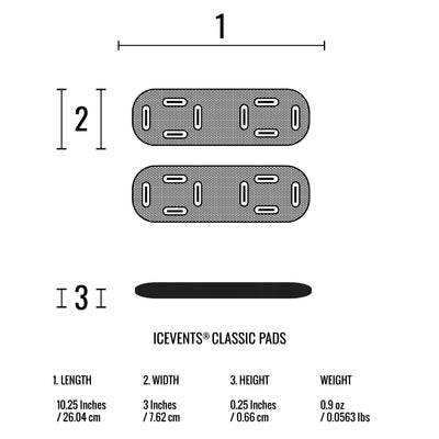 ICEVENTS® Plate Carrier Shoulder Pads - Classic [Heavy Loads] or Aero [Minimalist/Lighter Loads] (PowerMesh backing)