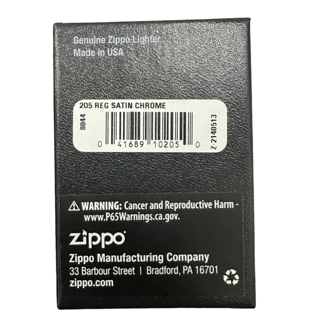 Zippo Satin Chrome Lighter