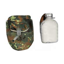 Load image into Gallery viewer, Issued German Canteen w/Flecktarn Cover

