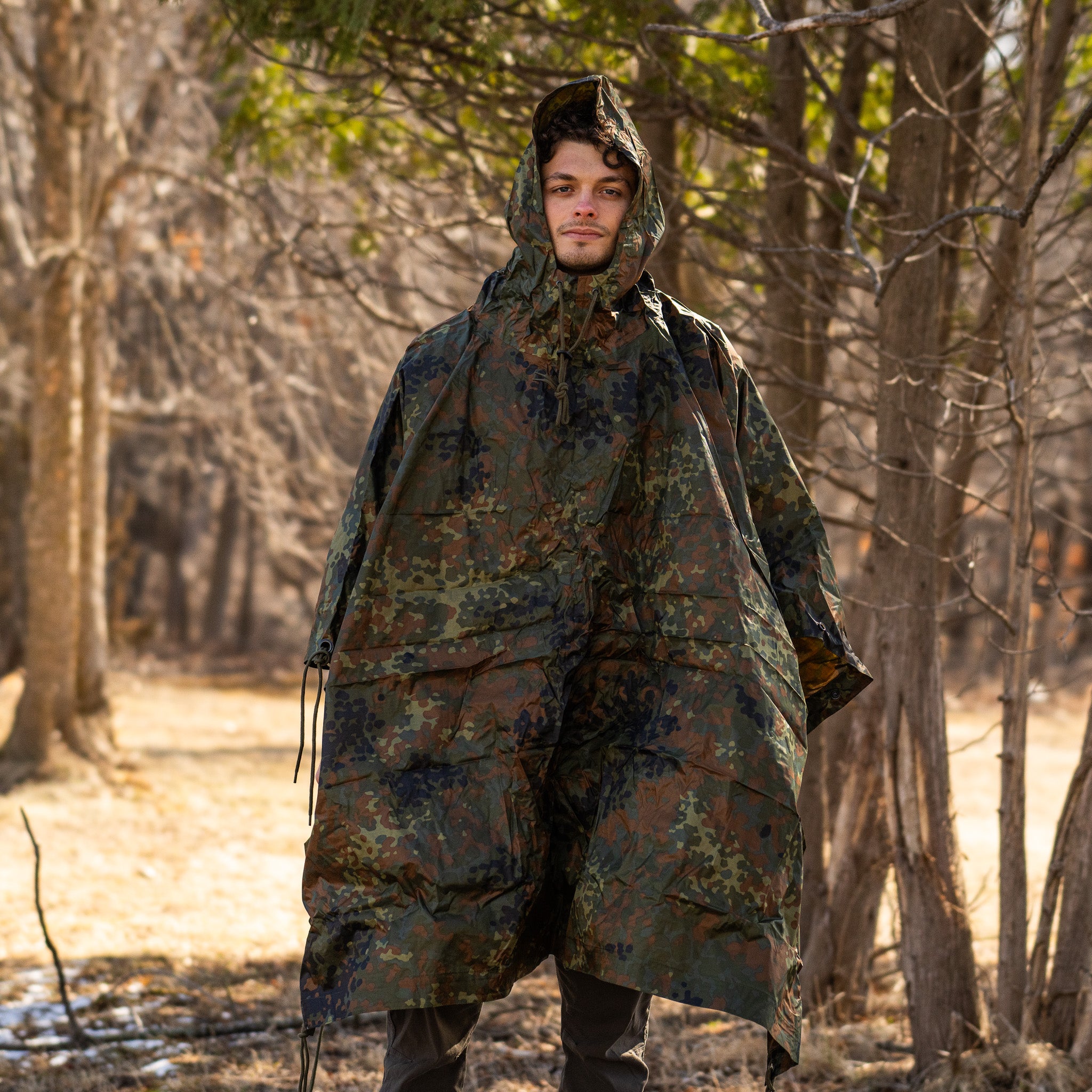 Mil-Tec Flecktarn Rain Poncho – Americana Pipedream Apparel