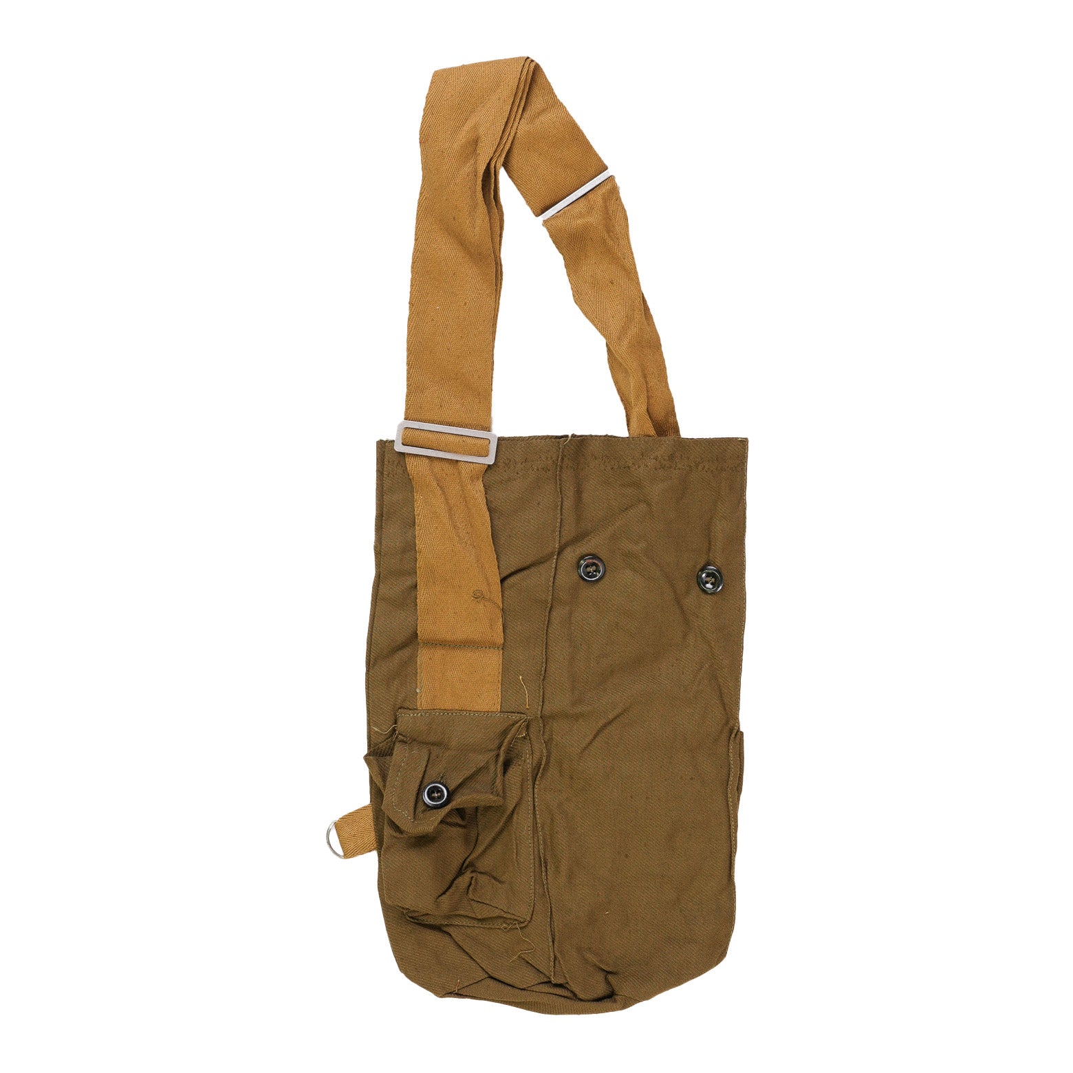 Issued Soviet Khaki Gas Mask Bag