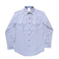 Deadstock Long Sleeve Chambray Utility Shirt - Extra Small