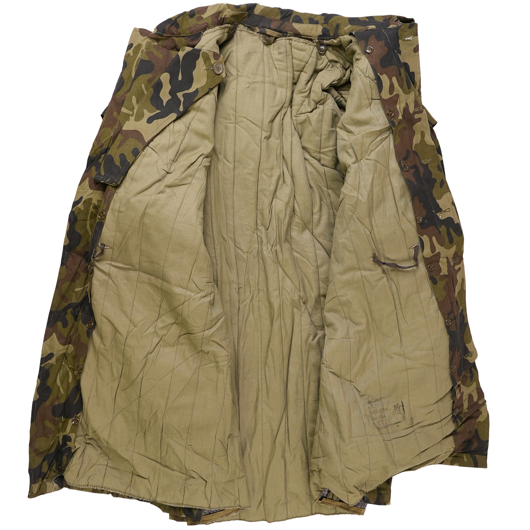 Issued Romanian M1990 Leaf Camouflage Parka w/Liner – Americana