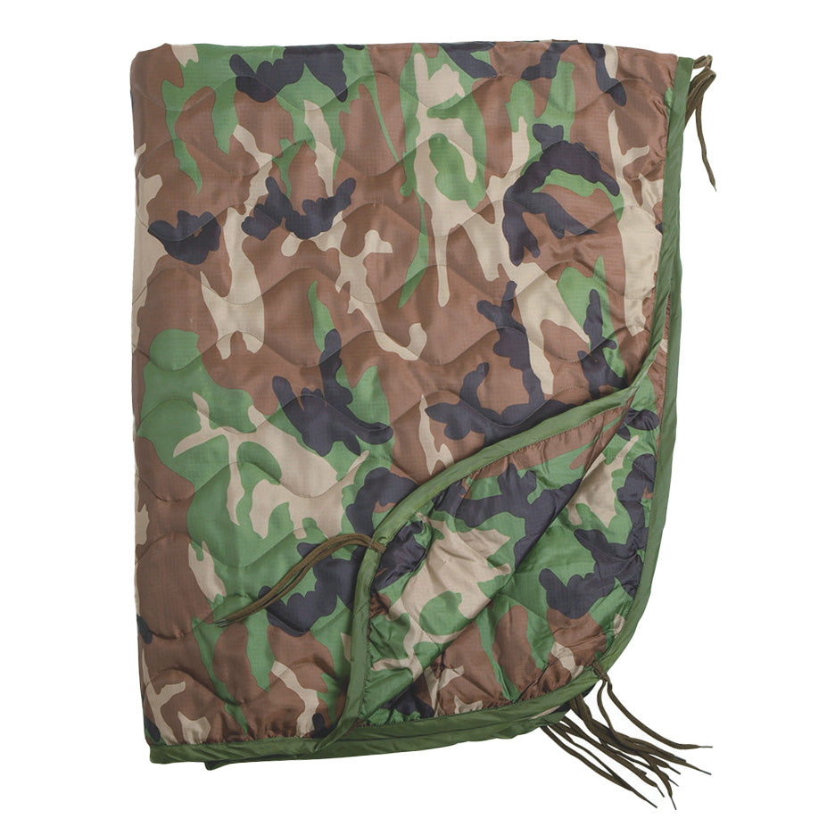 Mil-Tec Woodland Poncho Liner/Woobie w/Stuff Sack
