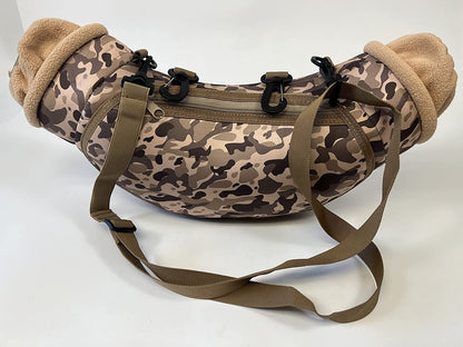 RUGID Hand Warmer Muff - Neoprene Waterproof & Windproof with Waist, Belt Loop or Neck Strap - Mountain Camo