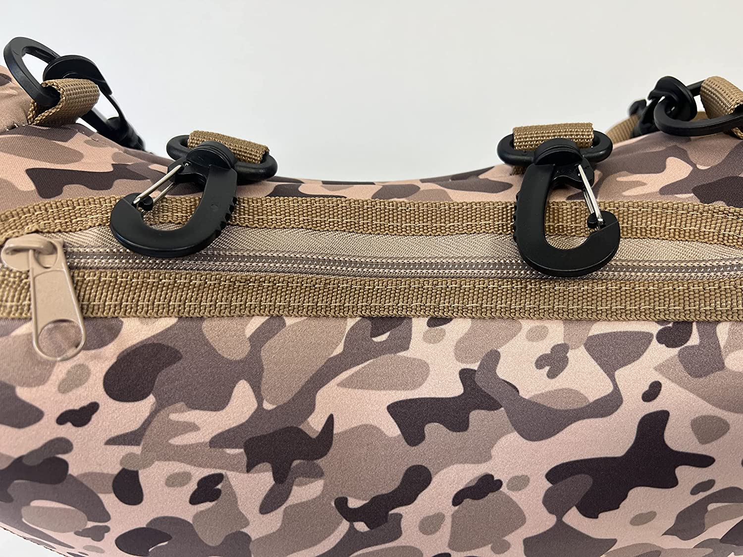 RUGID Hand Warmer Muff - Neoprene Waterproof & Windproof with Waist, Belt Loop or Neck Strap - Mountain Camo