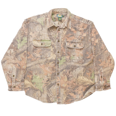 Issued Hunting Camo Chamois Shirt