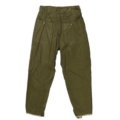 Issued Romanian OD Green Work Pants w/Liner