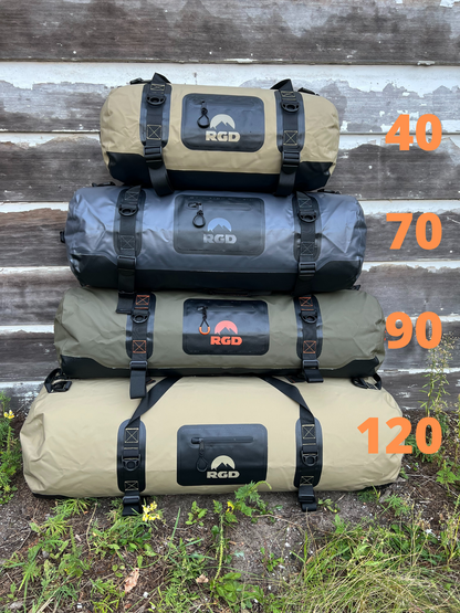 40, 70, 90 & 120 Liter RGD Fully Waterproof Submersible Duffel