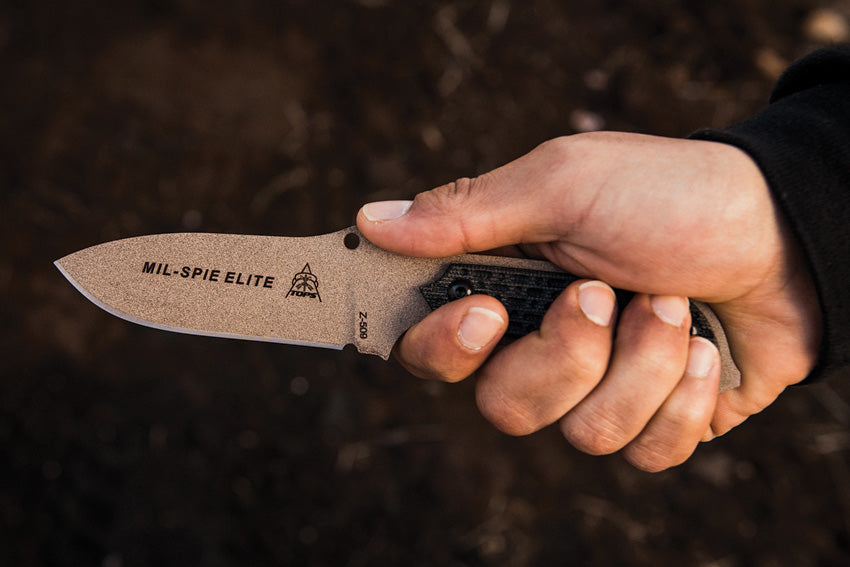 TOPS - MIL-SPIE 3 Elite Tan Fixed Blade Knife