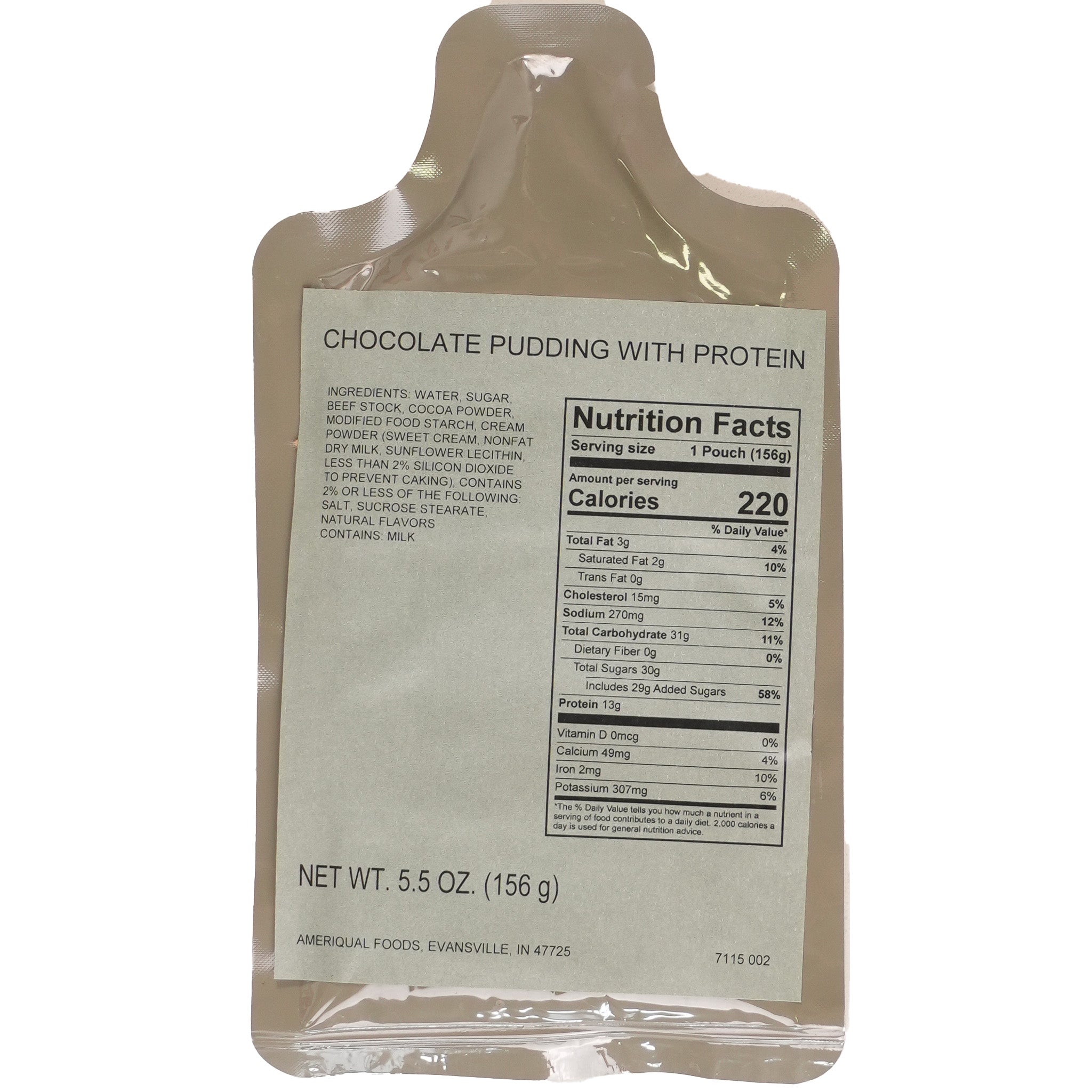 USGI Chocolate Pudding w/Protein